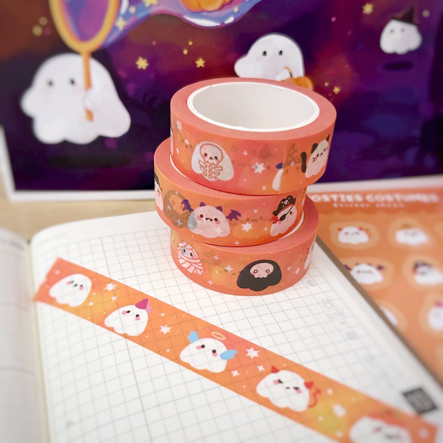 Ghost Costumes Washi Tape