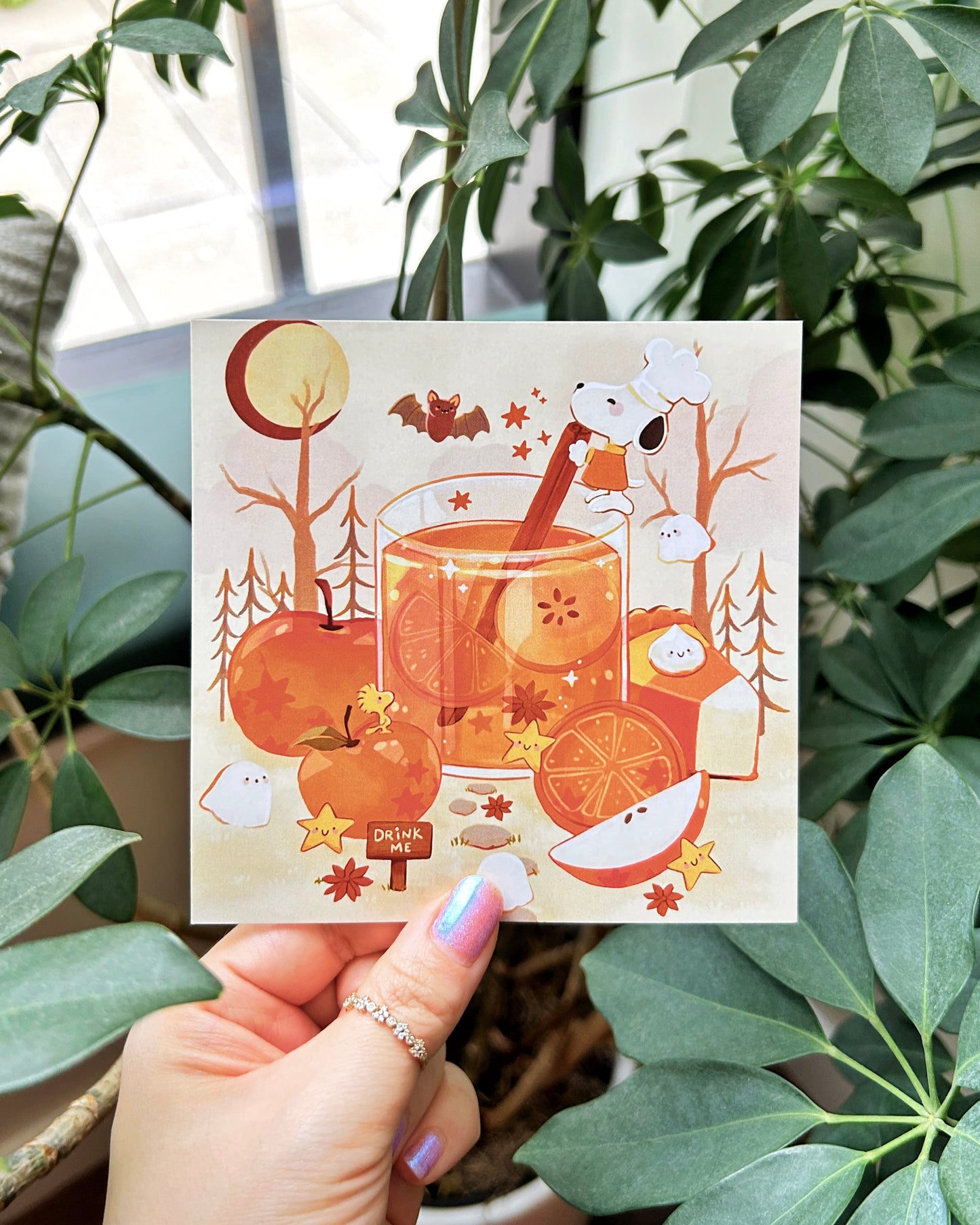 Making Cider Square Print