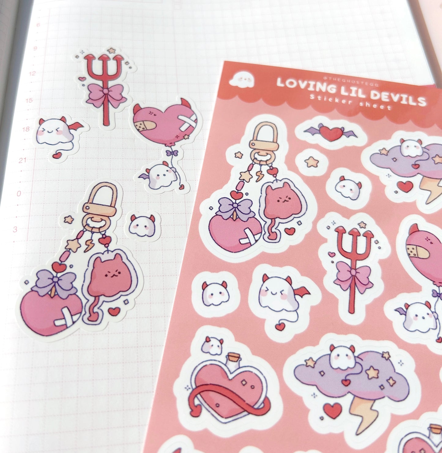 Loving Lil Devils Sticker Sheet