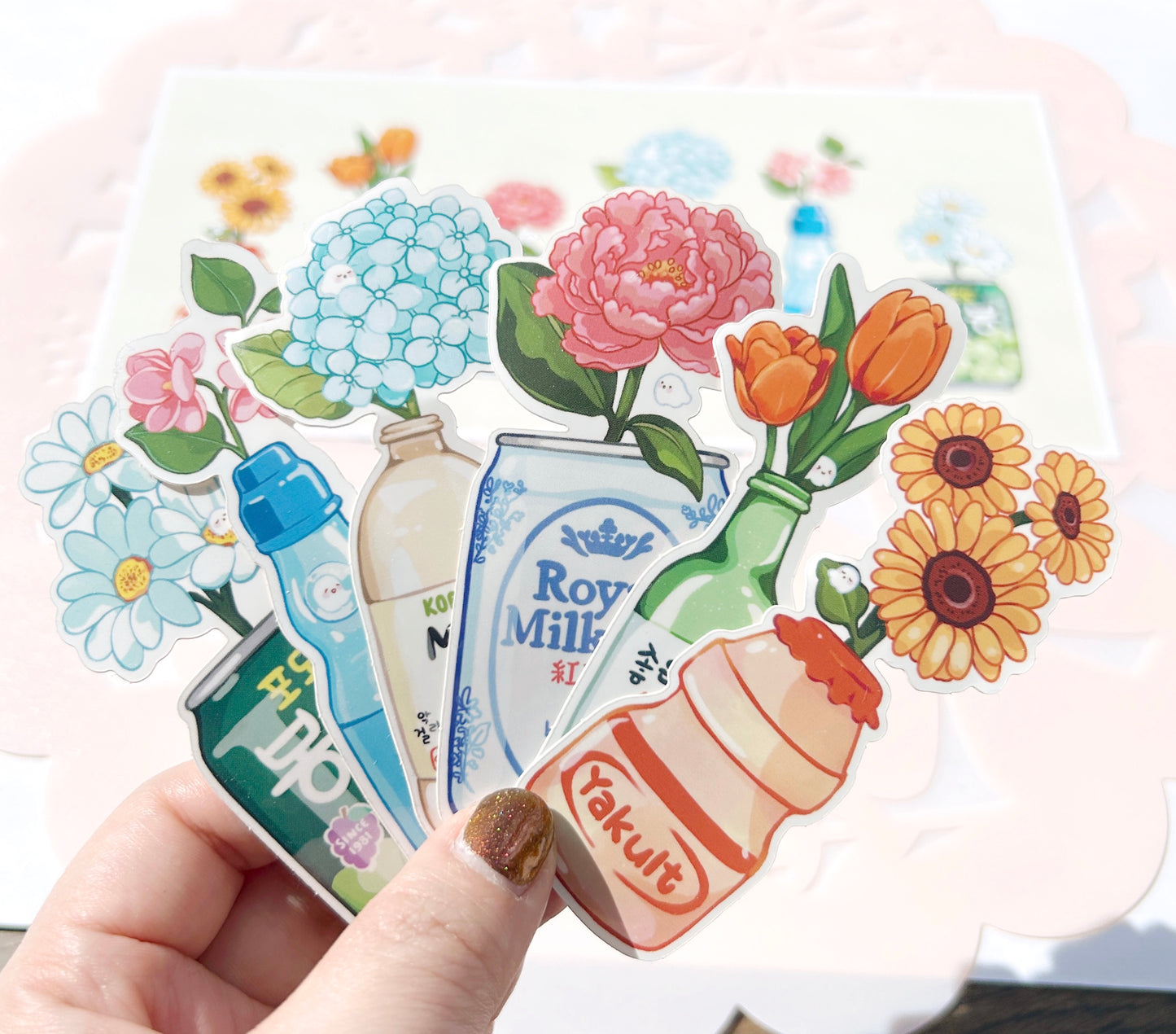 Asian Drink Vase Stickers (Updated!)