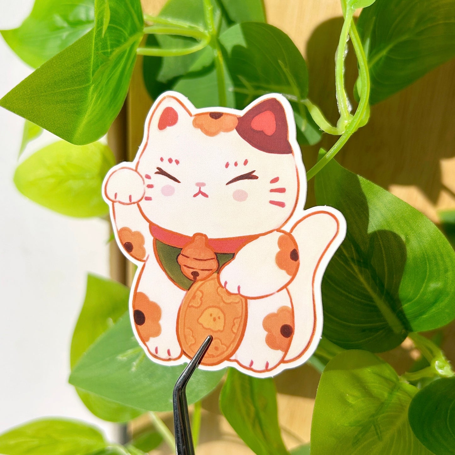 Maneki Neko (Lucky Cat) Sticker