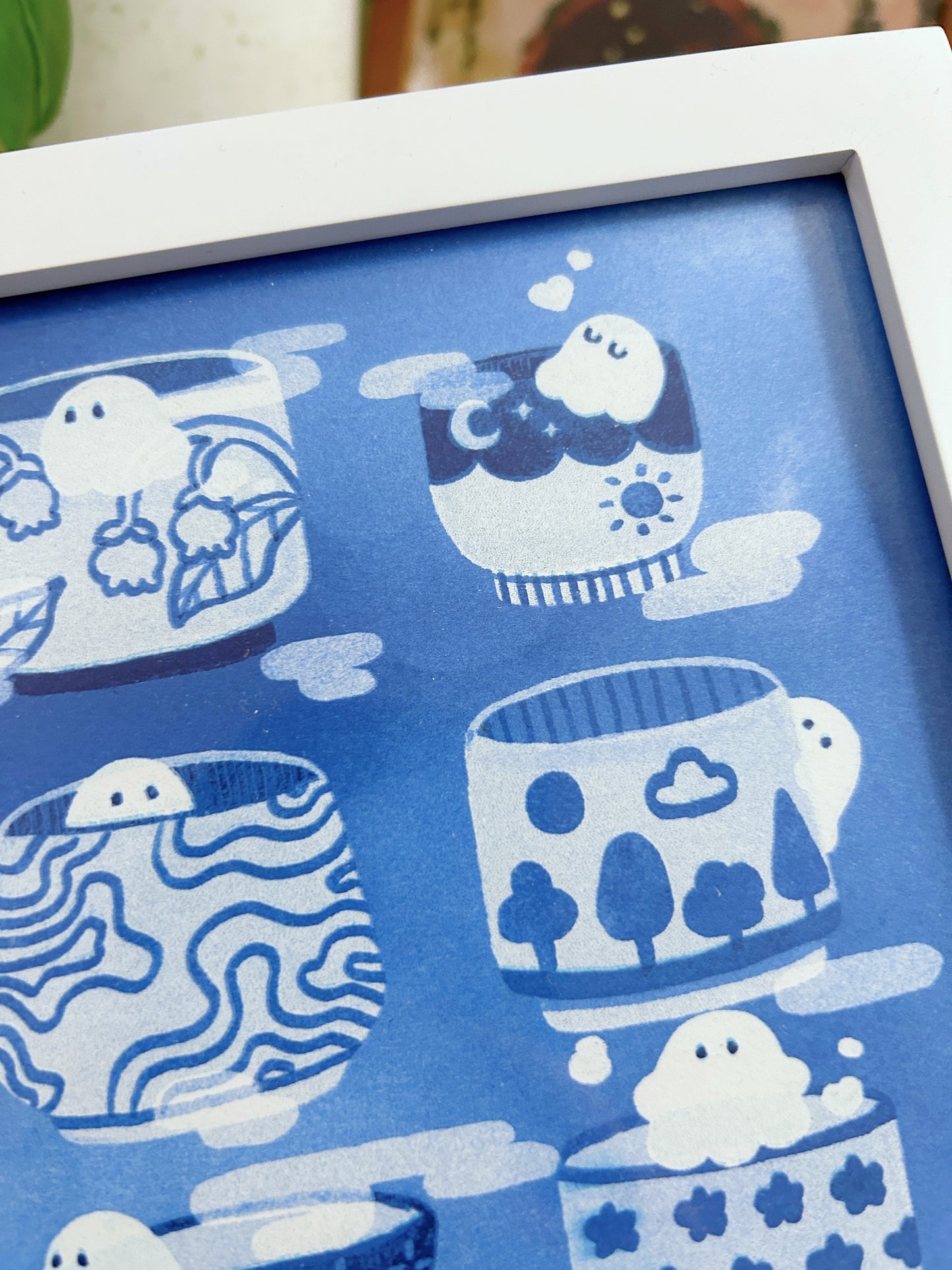 Teacup Onsen Risograph Limited Print