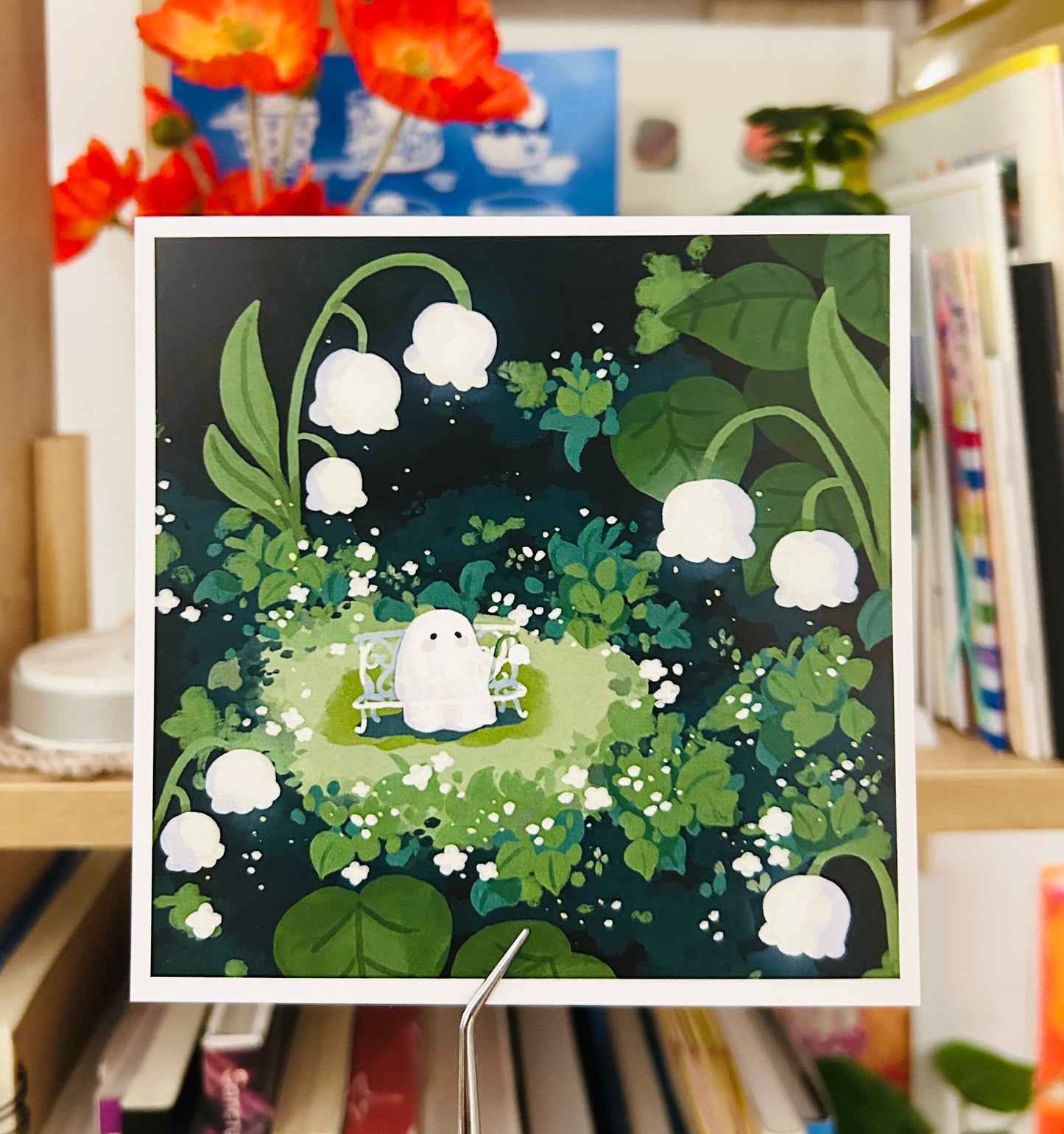 Lily of the Valley Ghost Print