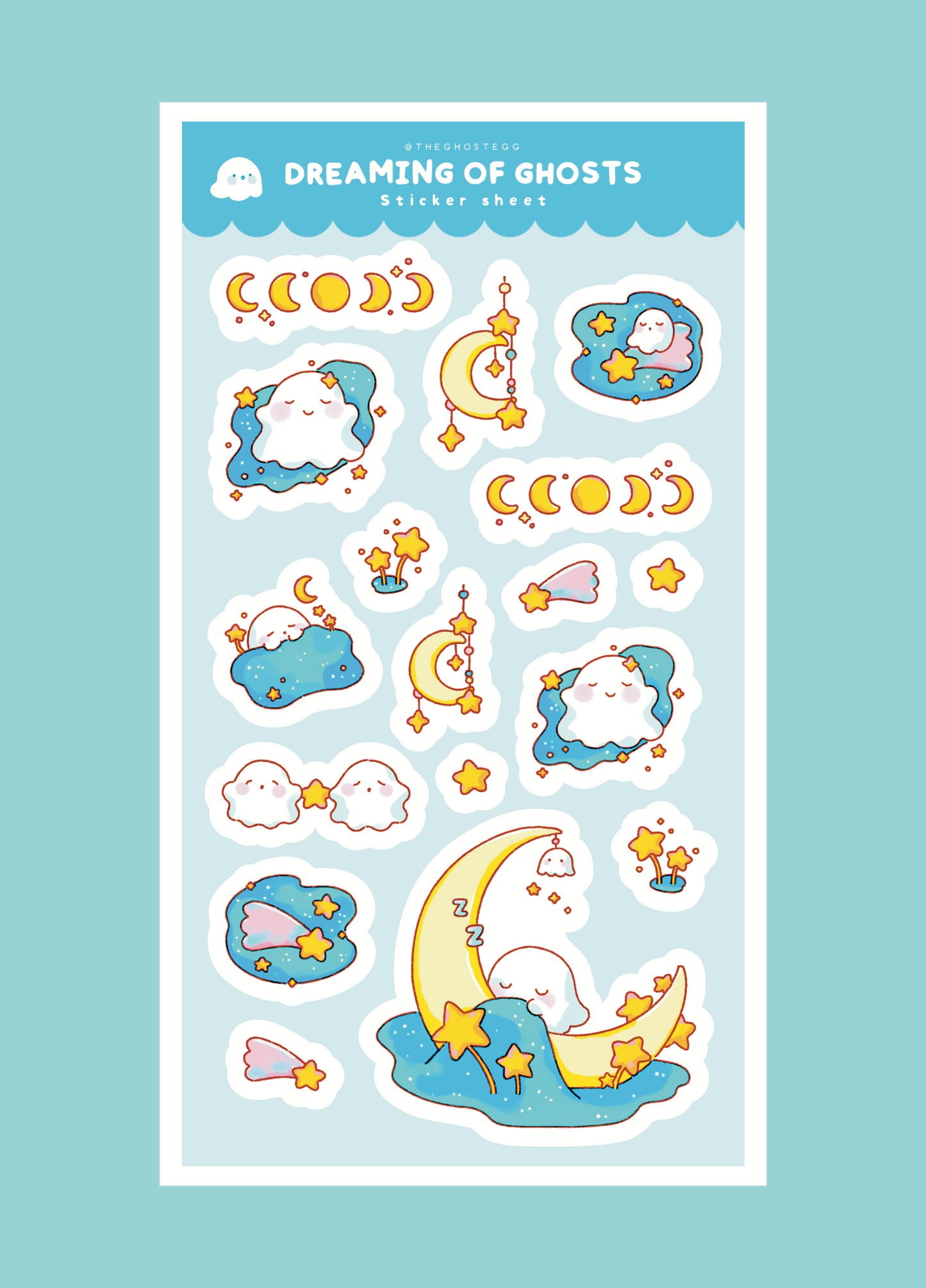 Dreaming of Ghosts Sticker Sheet
