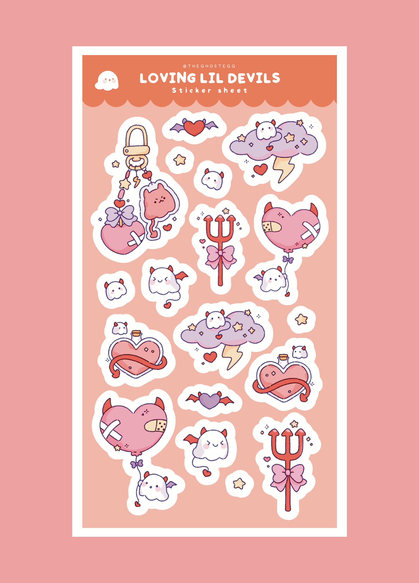 Loving Lil Devils Sticker Sheet