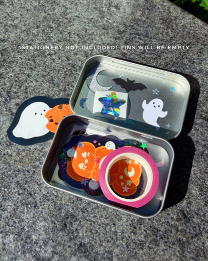 Moon Fishing Silver Trinket Tin