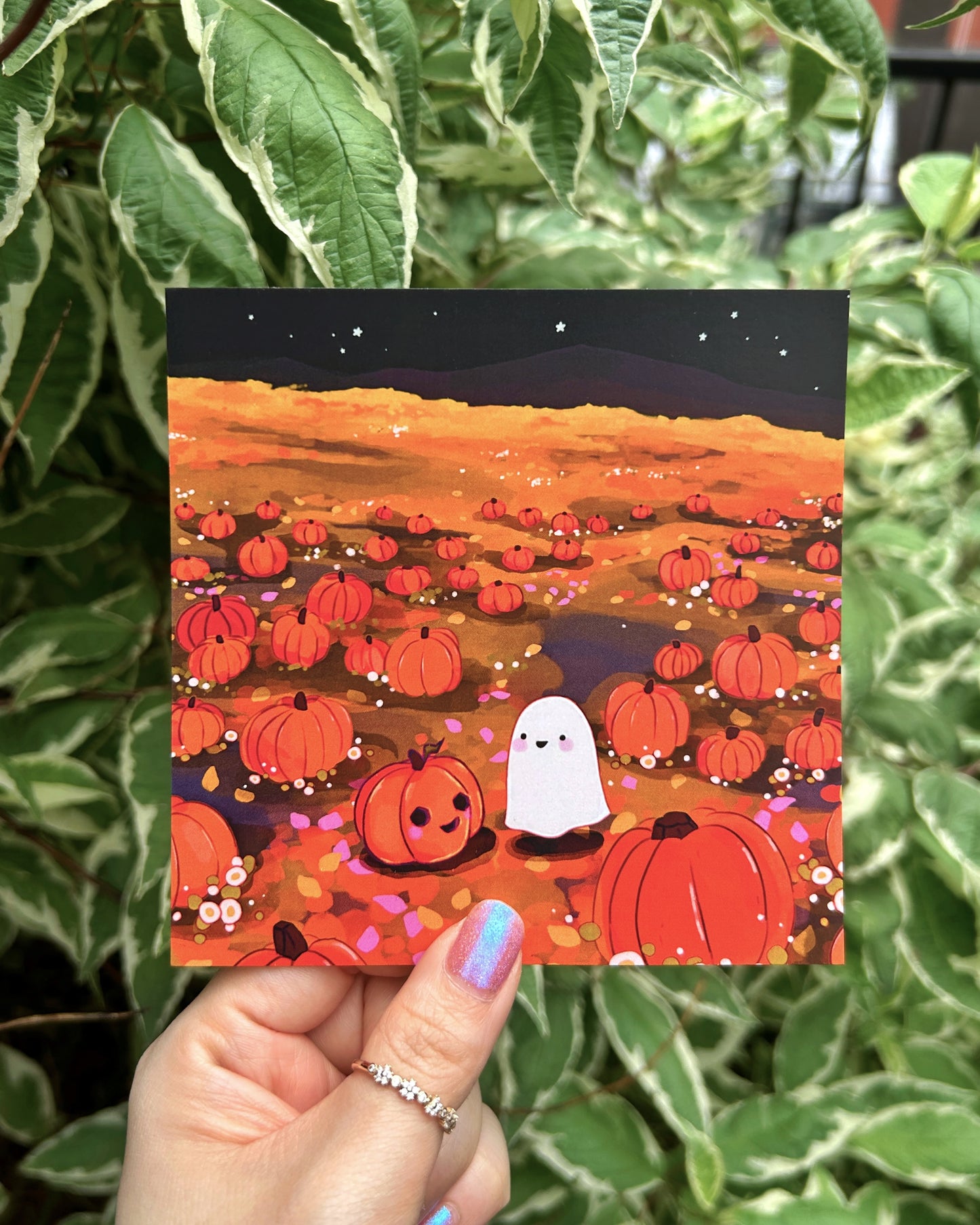 Pumpkin Patch Square Print