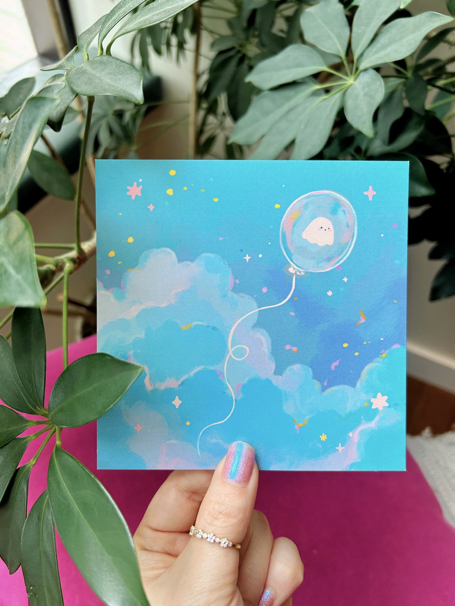 Balloon Ghost Print