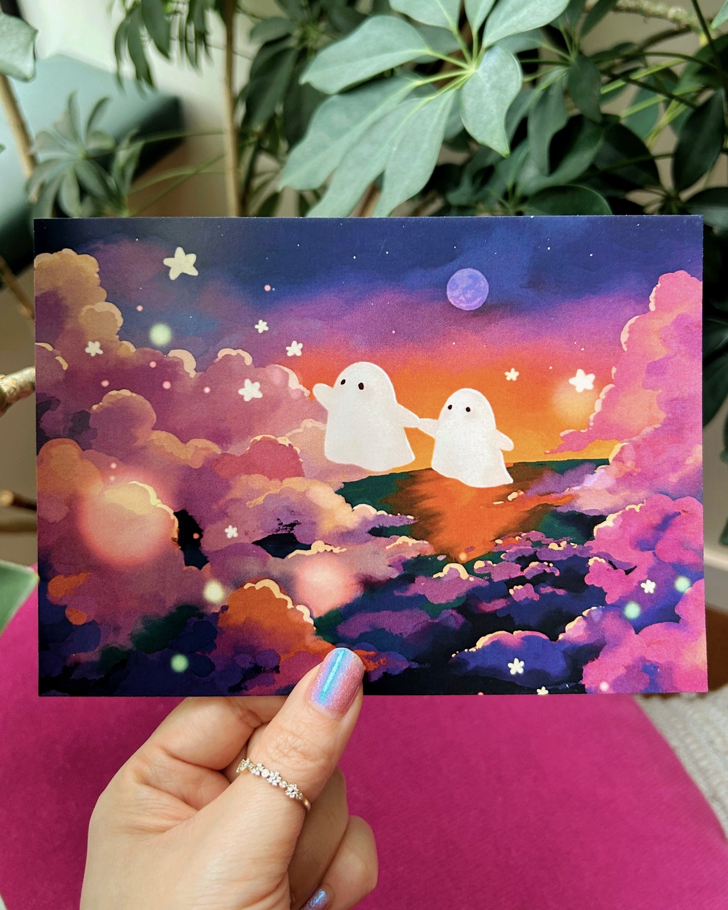Traveling Through Twilight Clouds Print