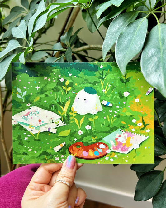 A Messy Ghost Artist Print