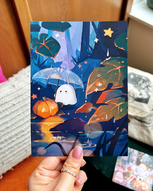 Rainy Friends Print