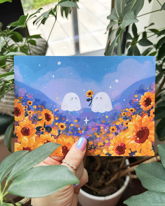 Sunflower Ghosts Print