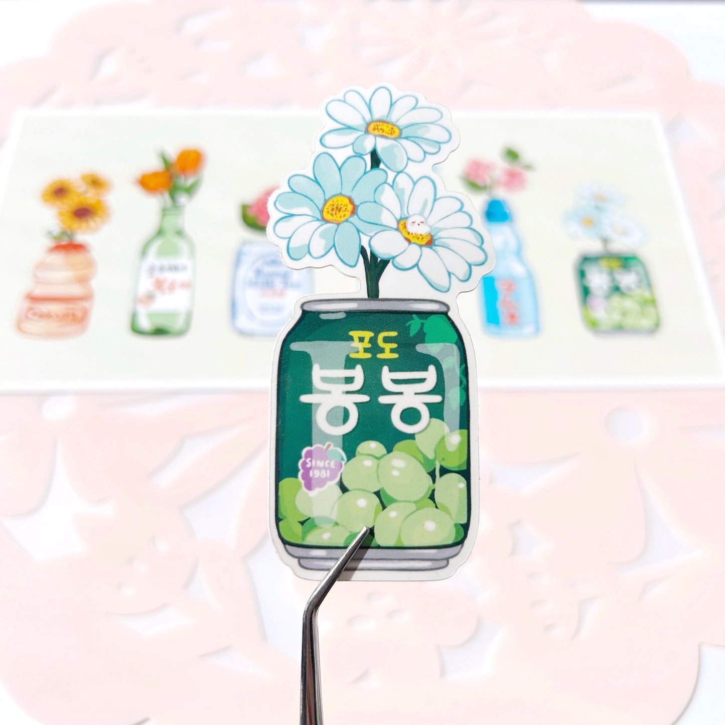 Asian Drink Vase Stickers (Updated!)