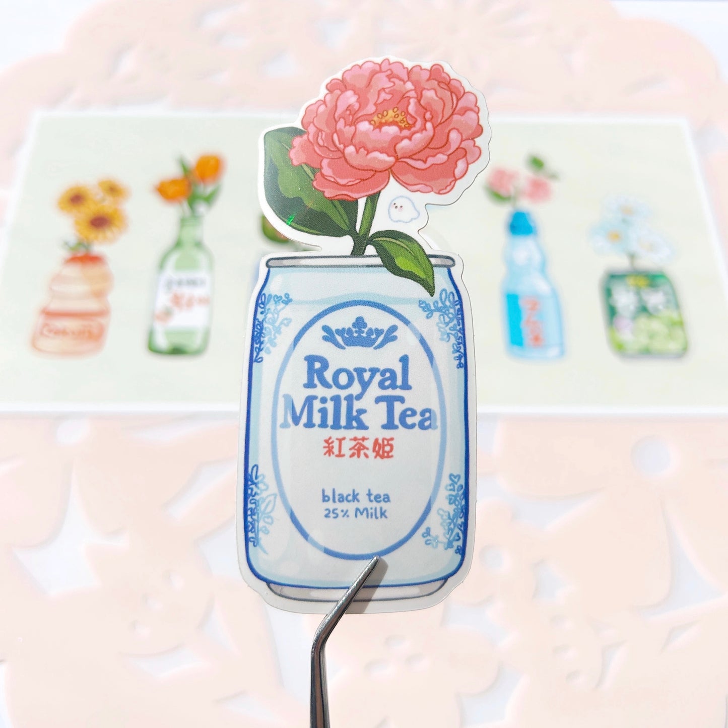 Asian Drink Vase Stickers (Updated!)