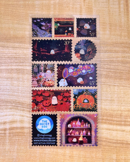 Halloween Gold Foil Stamp Sticker Sheet (Stickii x theghostegg Collab)