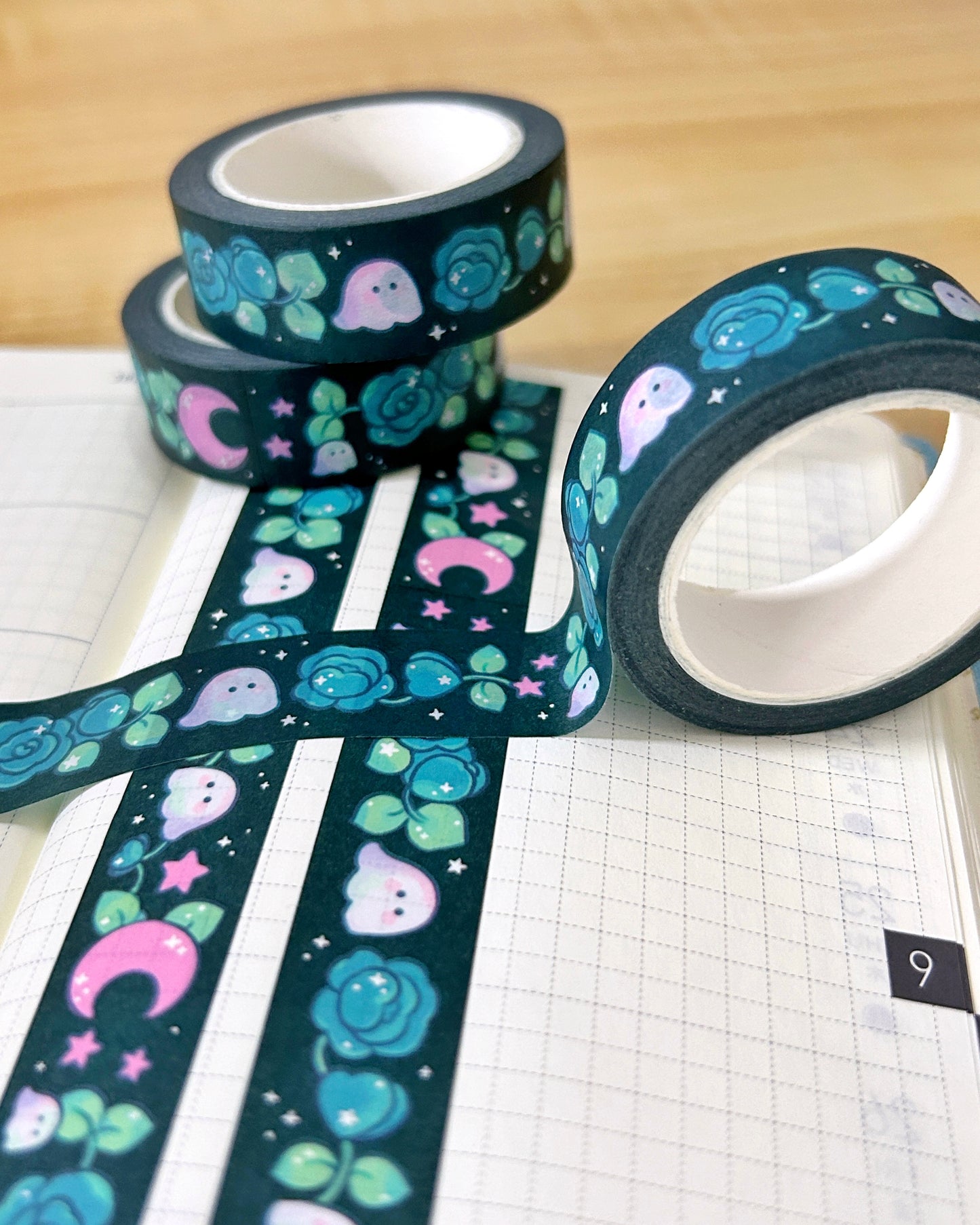 Night Rose Washi Tape