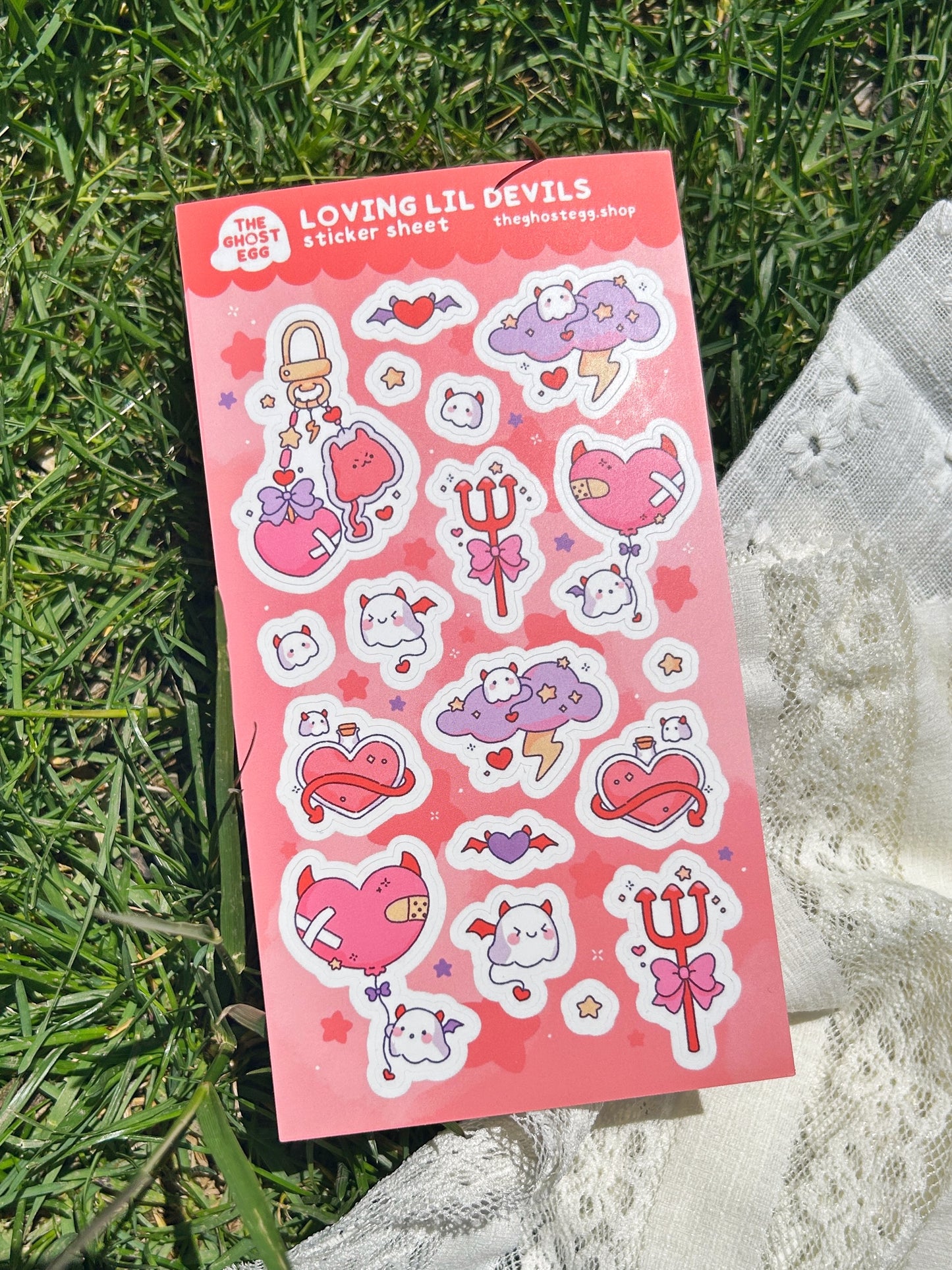 Matte Loving Lil Devils Sticker Sheet