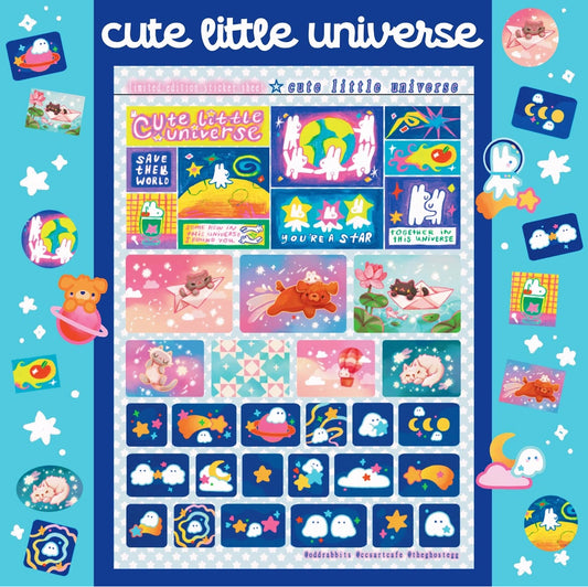 Cute Little Universe Collaboration Sticker Sheet