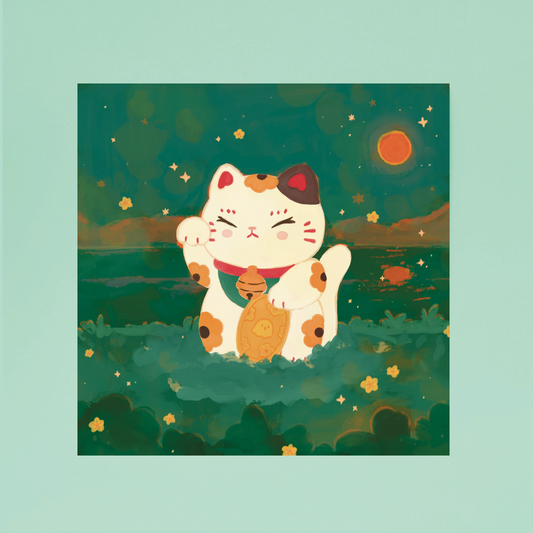 Maneki Neko Print