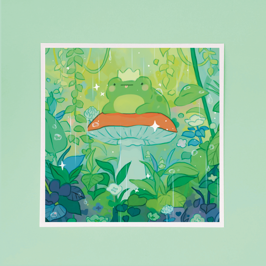 King Frog Print