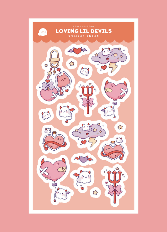 Loving Lil Devils Sticker Sheet